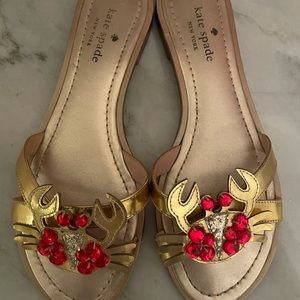 Kate Spade crab flat sandal sz 8